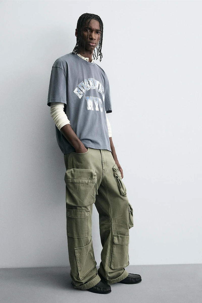 T-SHIRT IMPRIMÉ DÉLAVÉ