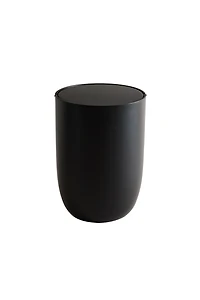 BLACK RESIN BATHROOM BIN