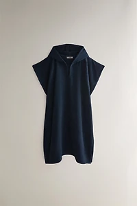 COTTON TERRYCLOTH BEACH PONCHO