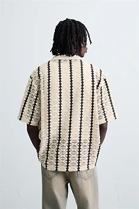 TEXTURED CROCHET SHIRT