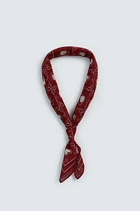 HEART PRINT BANDANA