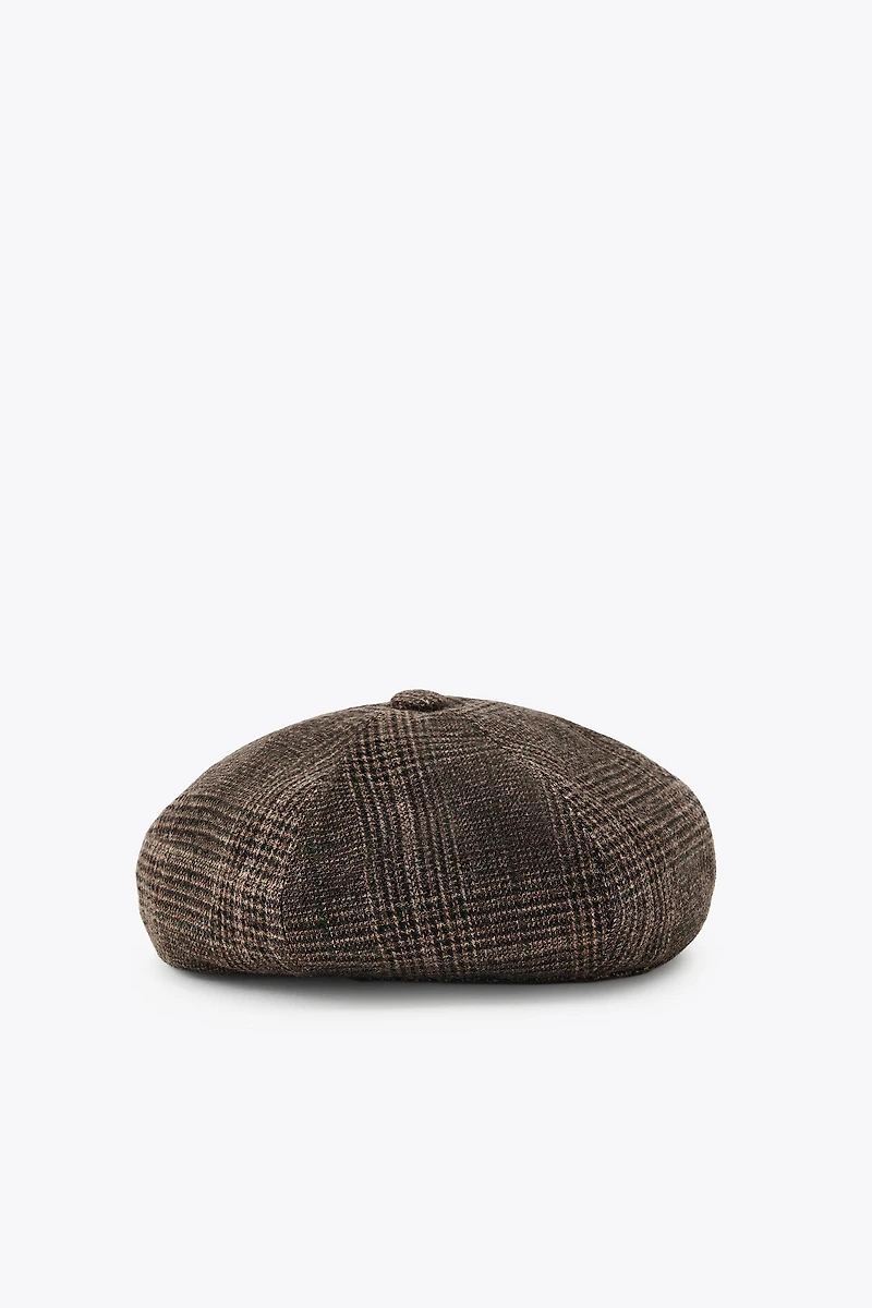 WOOL PLAID BERET
