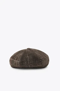 WOOL PLAID BERET