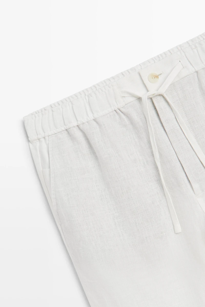 Pantalon jogging 100 % lin