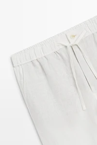 Pantalon jogging 100 % lin