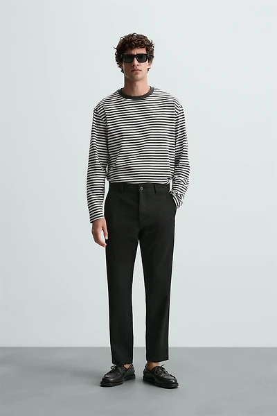 COMFORT STRUCTURED CHINO PANTS