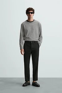 COMFORT STRUCTURED CHINO PANTS