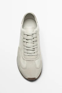 Basket cuir nappa foulonné