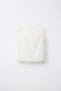 EMBROIDERED LACE BLOUSE