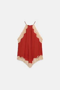 ZW COLLECTION LACE HALTER TOP