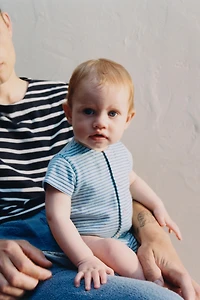 STRIPED ROMPER