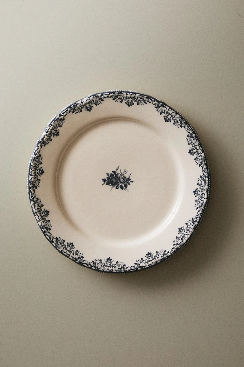 POSITIONED DRAWING DESSERT PLATE