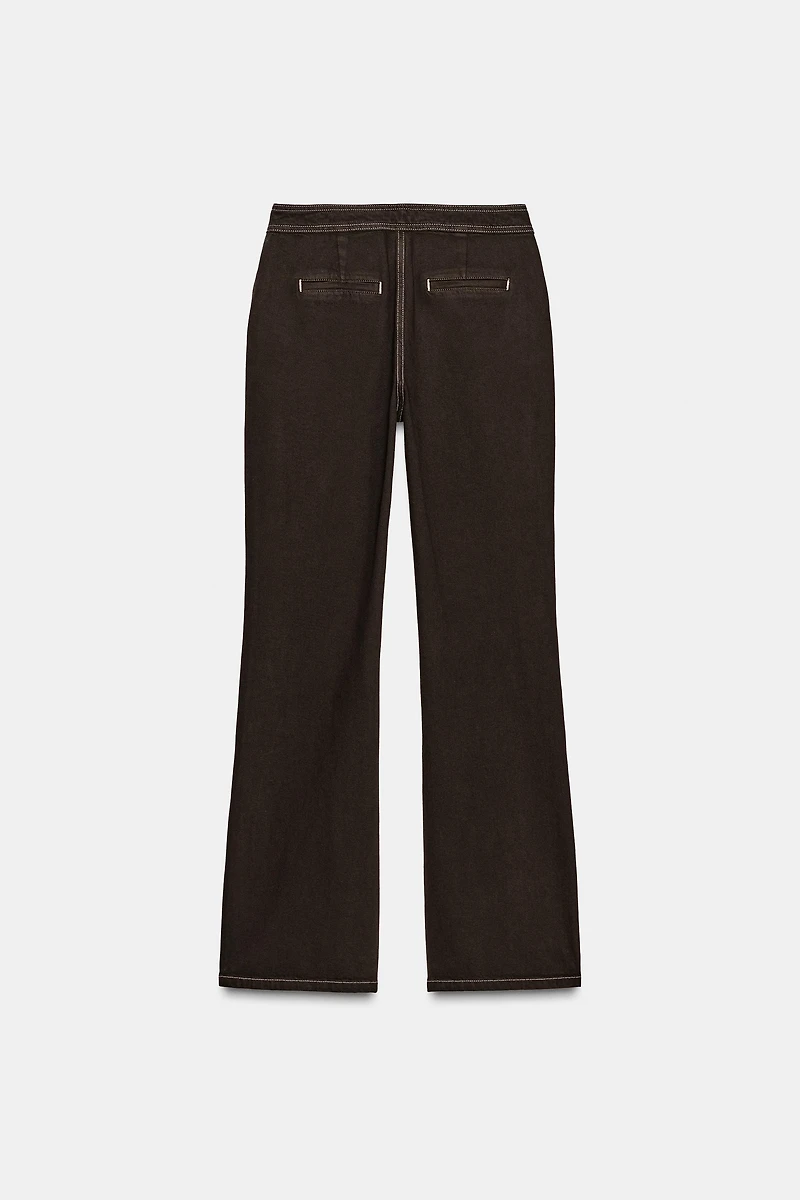 Z1975 HIGH-WAISTED STRAIGHT JEANS WITH LACES
