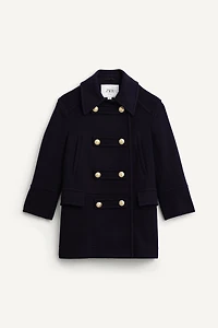 MANTEAU À BOUTONNAGE CROISÉ MÉLANGE DE LAINE ÉDITION LIMITÉE