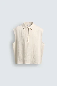 CHEMISE POLO SANS MANCHES RELAXED FIT