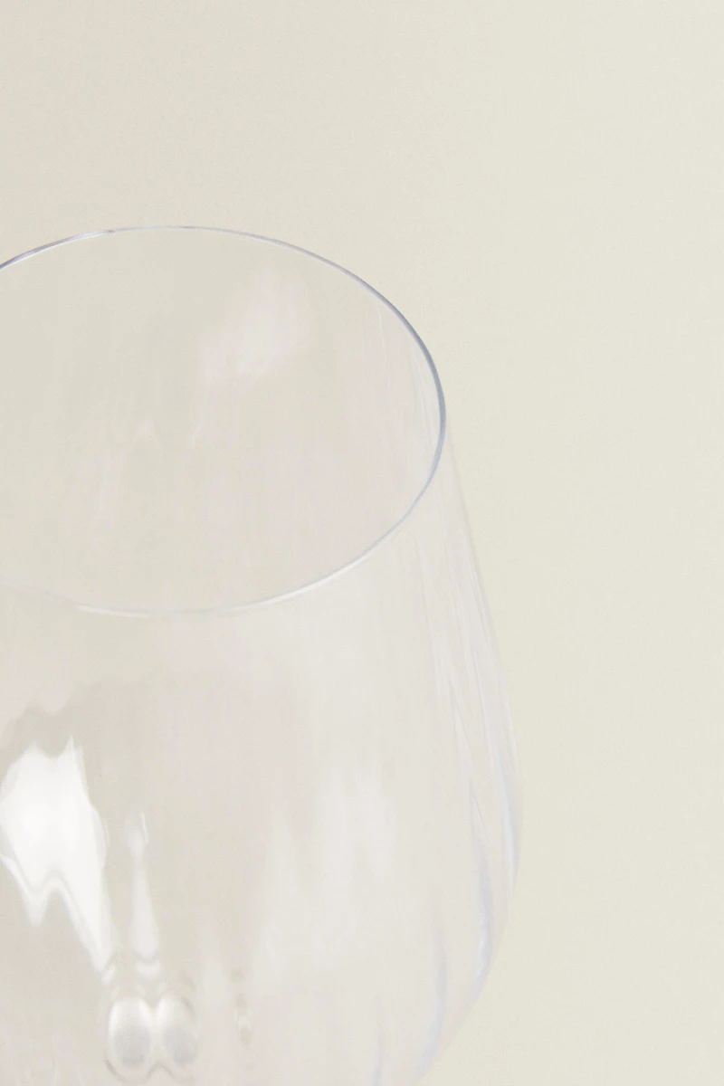 VERRE À VIN CRISTALLIN RELIEF