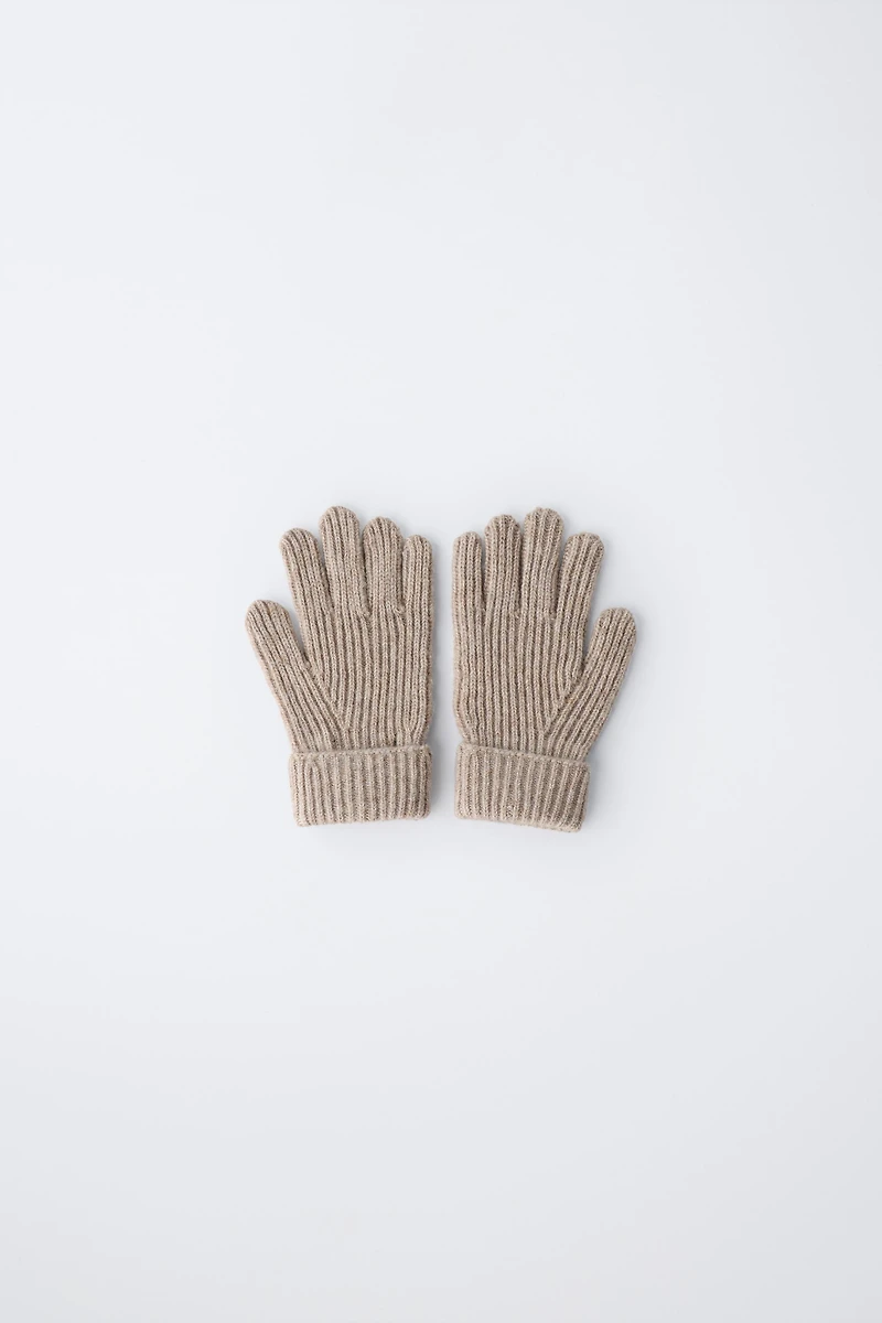 PLAIN KNIT GLOVES