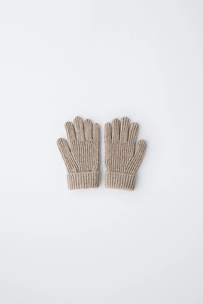 PLAIN KNIT GLOVES