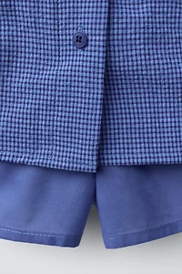 JUPE-SHORT À CARREAUX VICHY