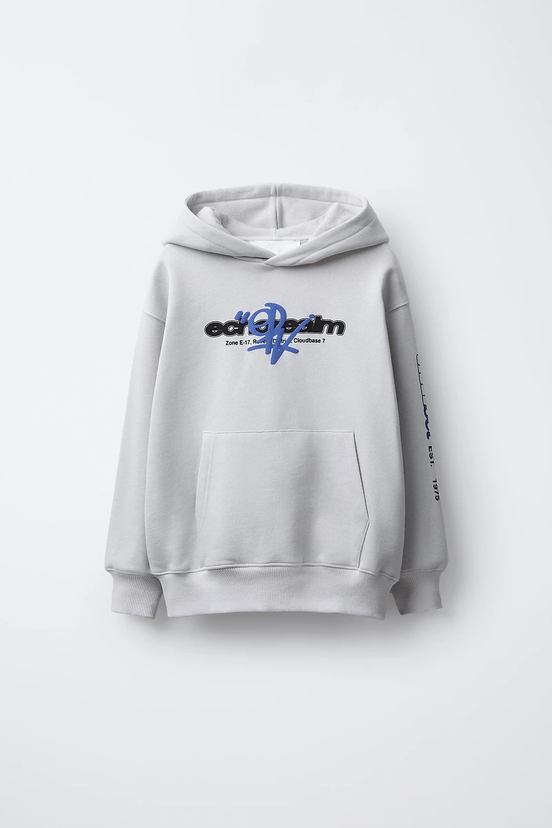 PRINTED HOODIE SWEATSHIRT