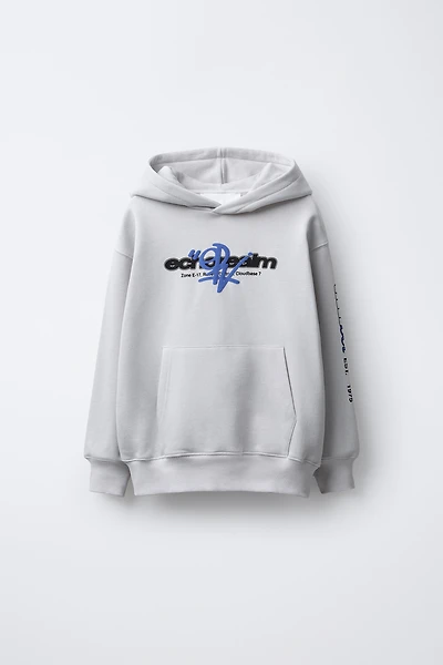 PRINTED HOODIE SWEATSHIRT