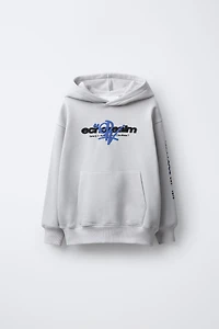 PRINTED HOODIE SWEATSHIRT