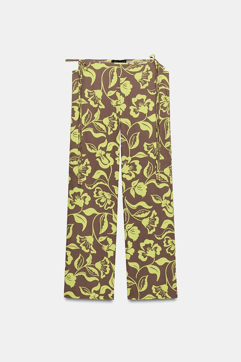 PANTALON IMPRIMÉ À OUVERTURES