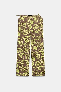 PANTALON IMPRIMÉ À OUVERTURES