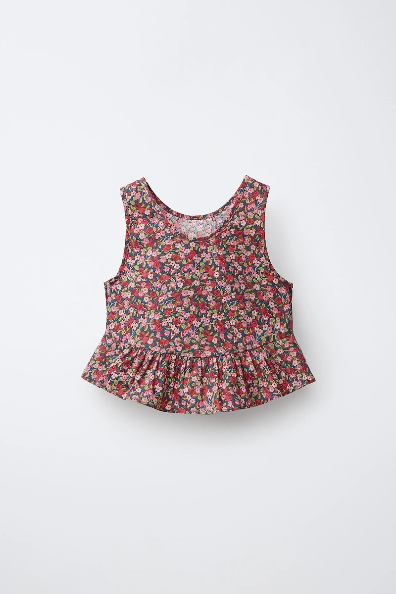 FLORAL PRINT LIBERTY FABRIC TOP