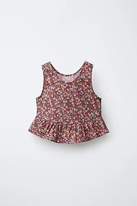 FLORAL PRINT LIBERTY FABRIC TOP
