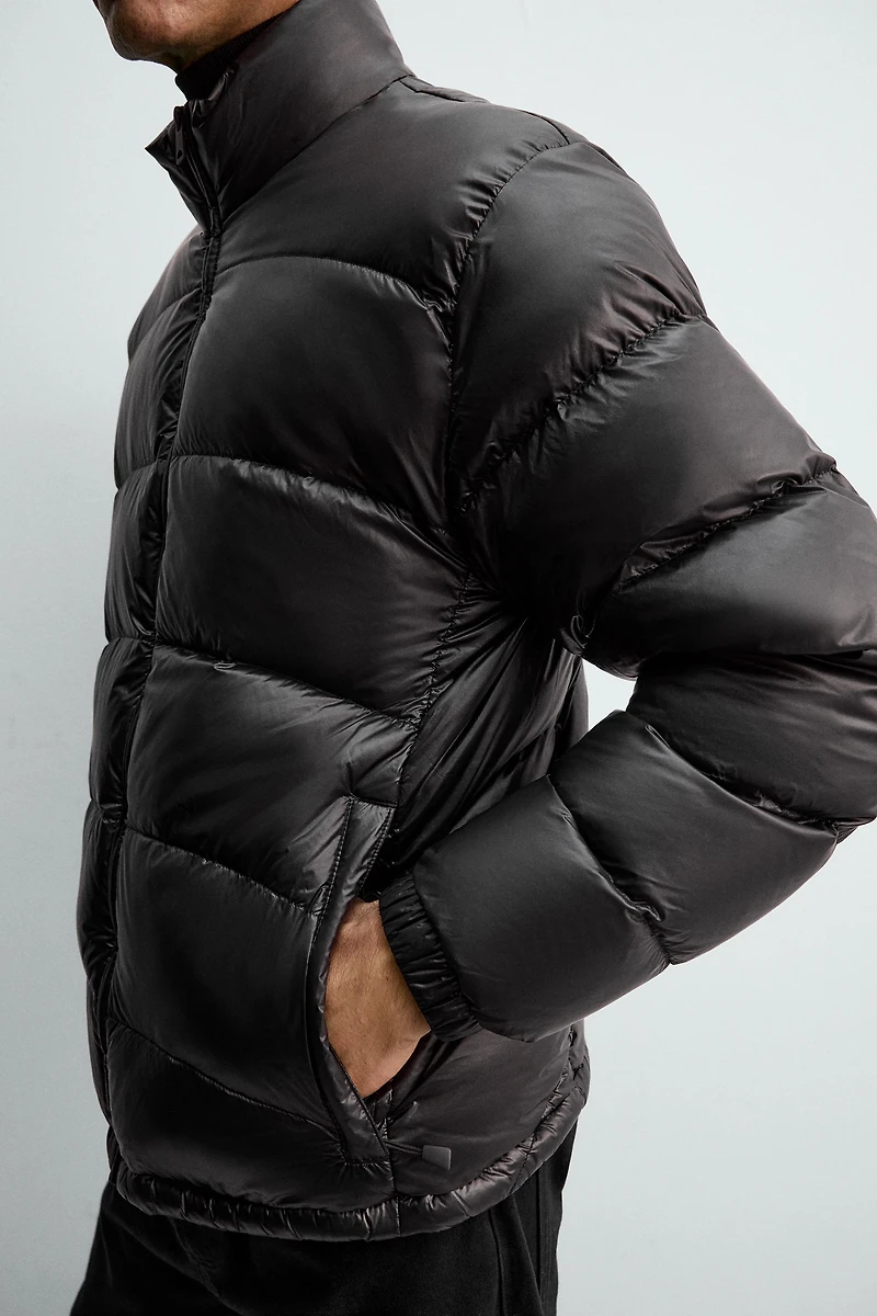 100% FEATHER WATER REPELLENT PUFFER JACKET