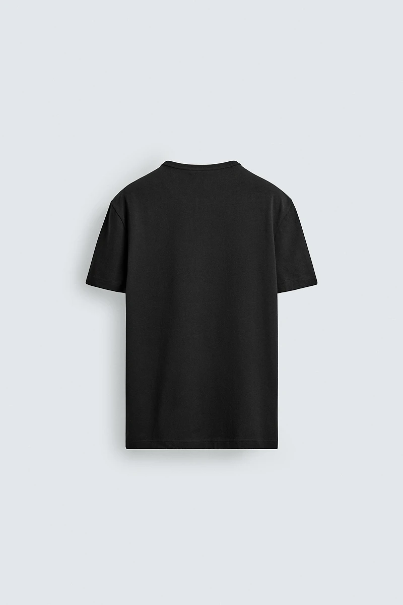 HENLEY NECK T-SHIRT