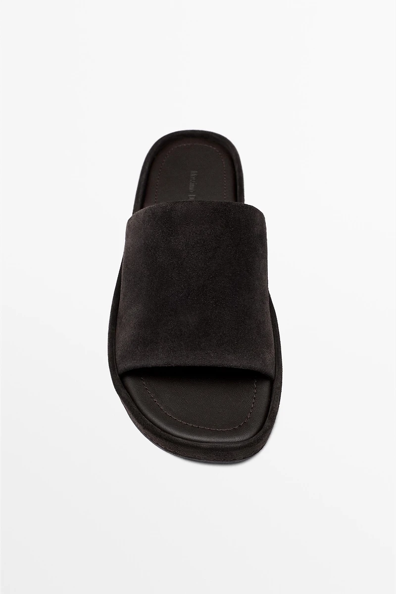 Platform slide sandals