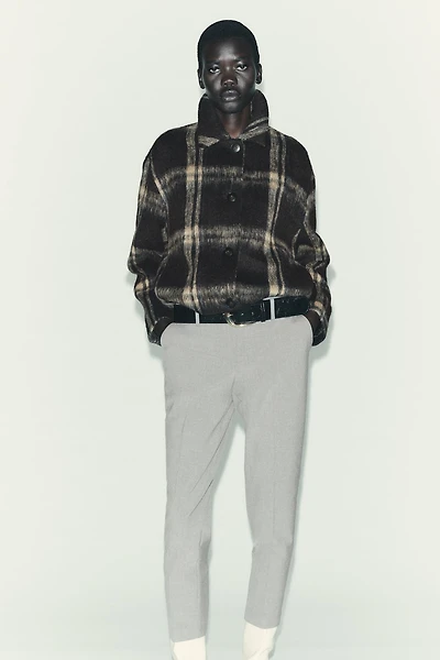 BELTED SLIM PANTS