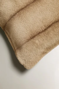 OMBRÉ FAUX FUR THROW PILLOW COVER