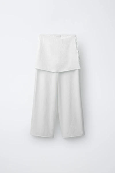 PANTALON PARÉO À JAMBES LARGES