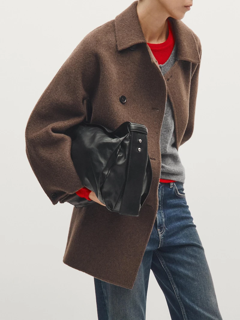 nappa leather shoulder bag