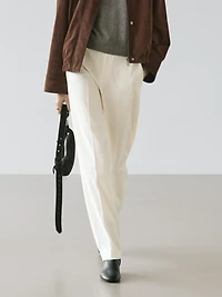 Straight-leg flowing trousers