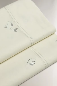 CHILDREN’S SEA PRINT FLAT SHEET