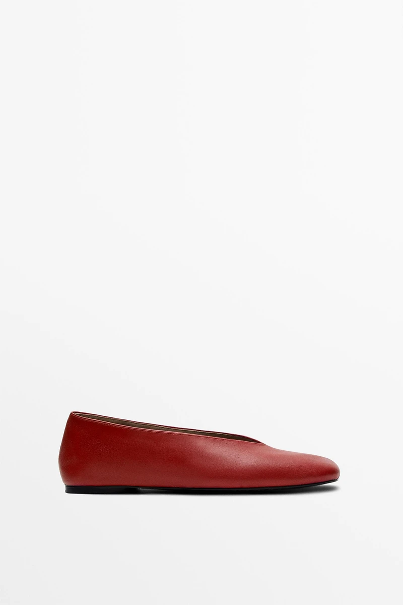 Soft leather ballerinas