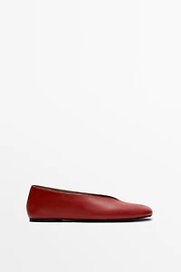 Soft leather ballerinas