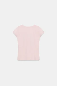 TEXT PRINT SHORT SLEEVE T-SHIRT