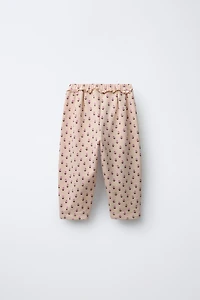 PLUSH BALLOON FLORAL PANTS