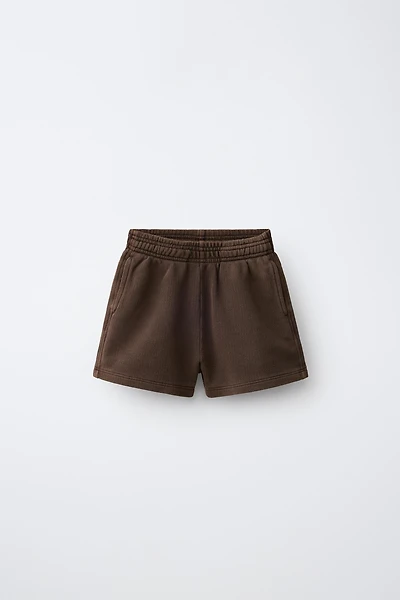 PLAIN PIQUÉ SHORTS