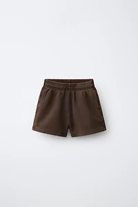 PLAIN PIQUÉ SHORTS