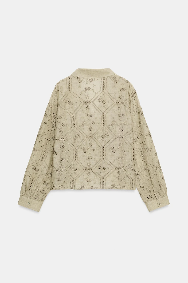 CHEMISE BRODÉE PERFORÉE