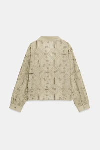 CHEMISE BRODÉE PERFORÉE
