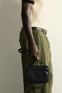 RUBBERIZED CROSSBODY BAG