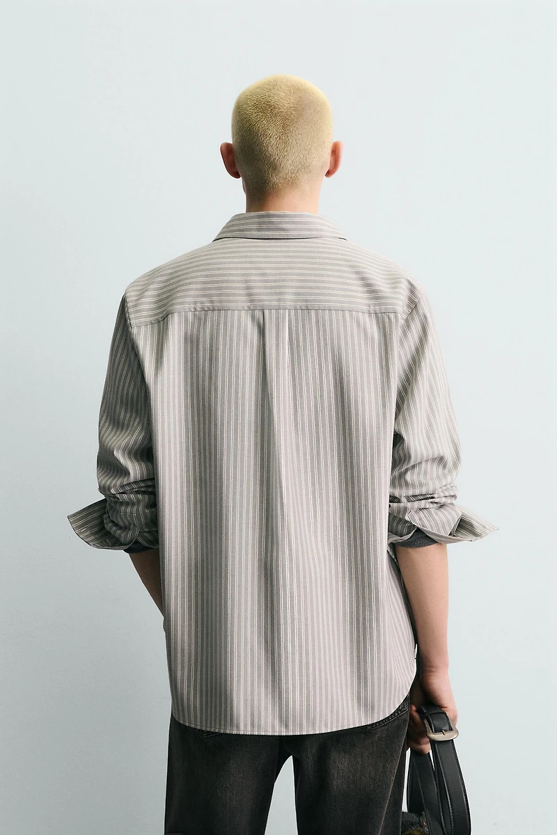 RELAXED FIT STRIPED SHIRT