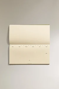 WEEKLY PLANNER WITH GOLD RIMS